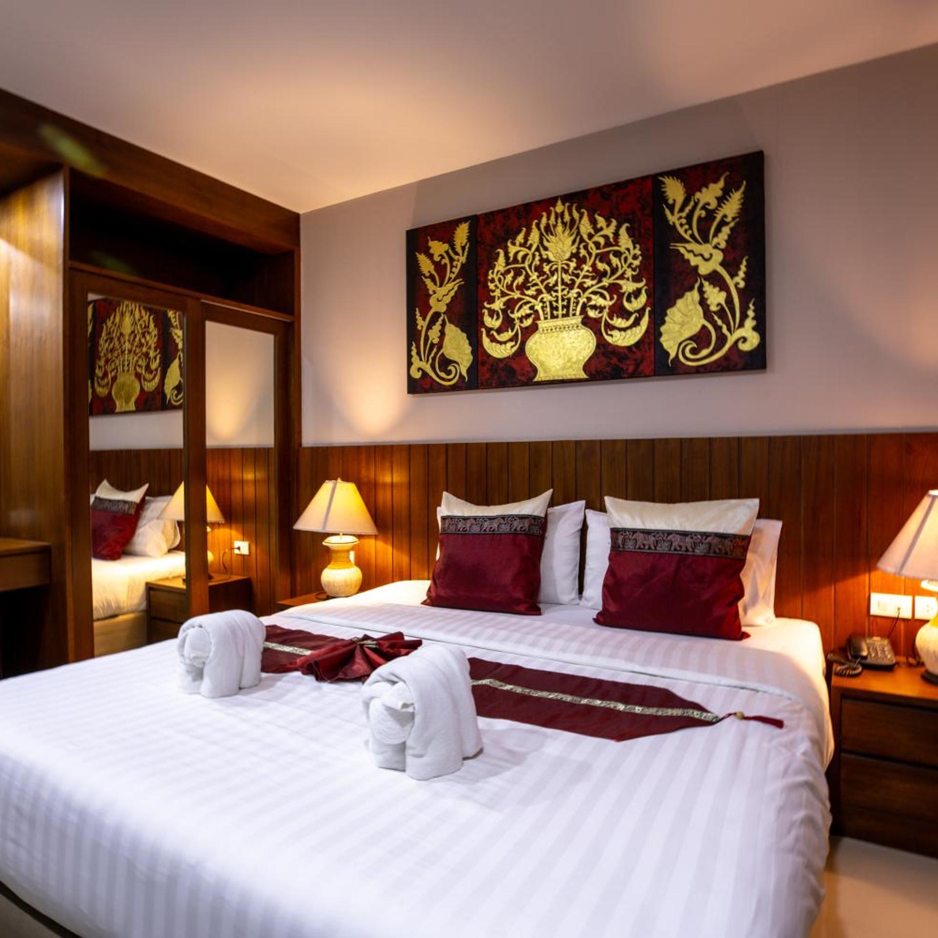 جناح بسرير كينج، Huen Jao Ban Hotel 3/10