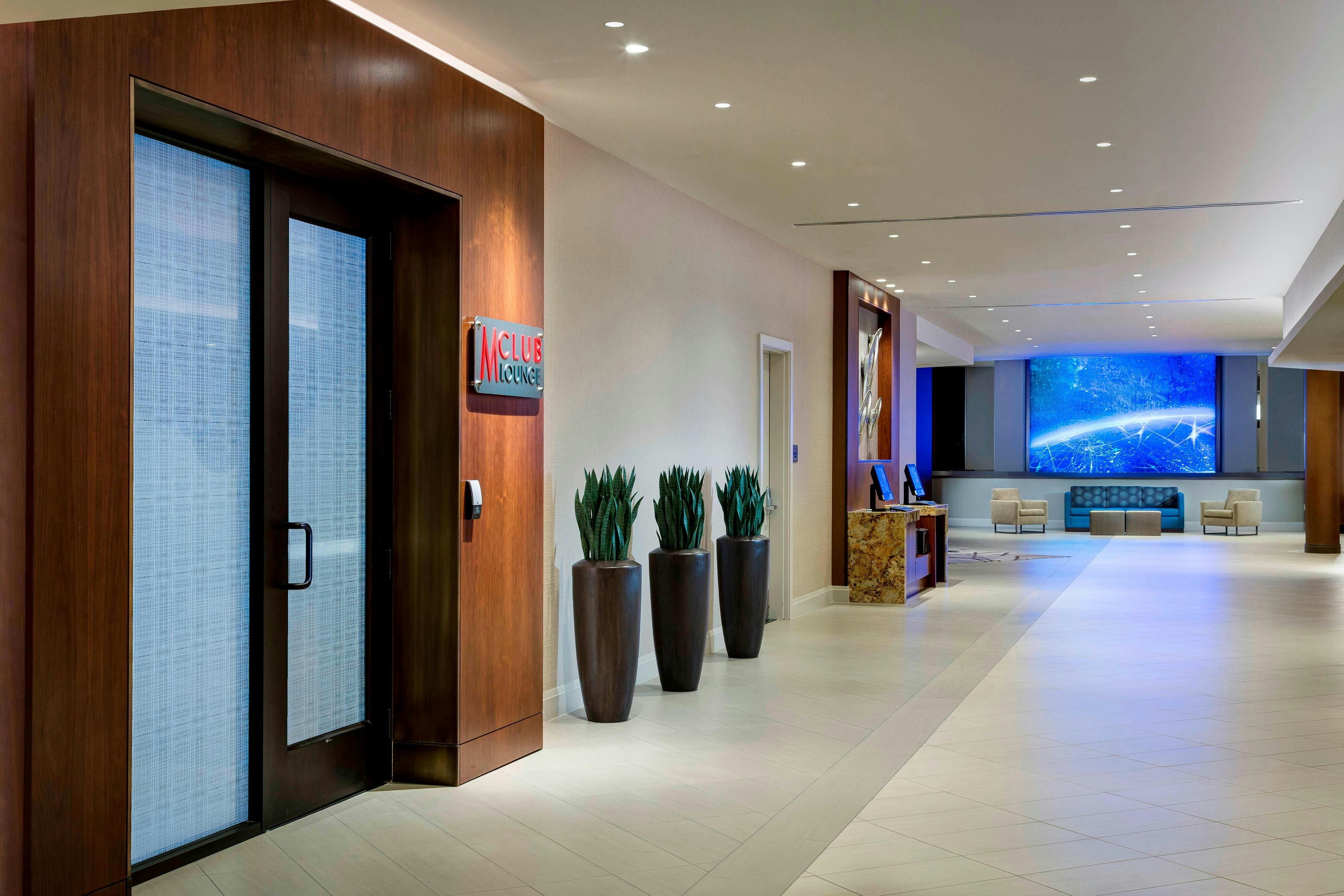 Lobby at Houston Airport Marriott At George Bush Intercontinental, HOUSTON - TX