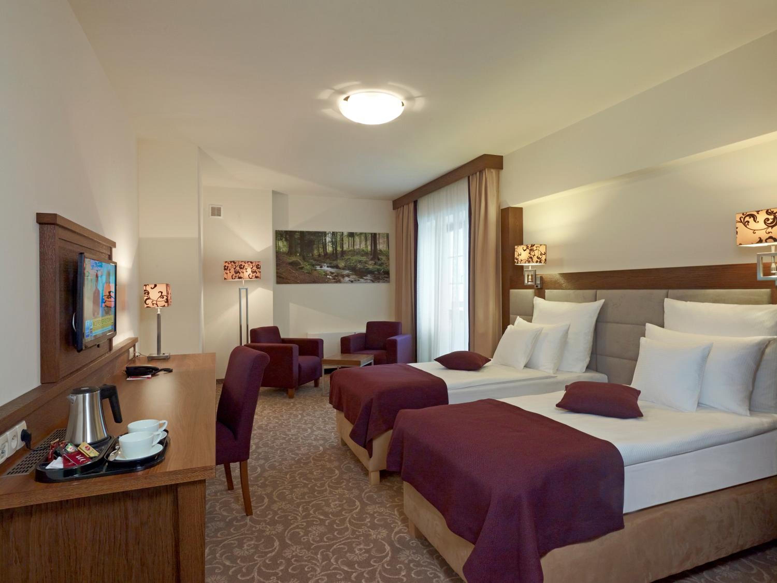 غرفة متصلة سوبيريور متصلة بسرير مزدوج مع أريكة، Hotel Mercure Krynica Zdroj Resort and Spa 4/9