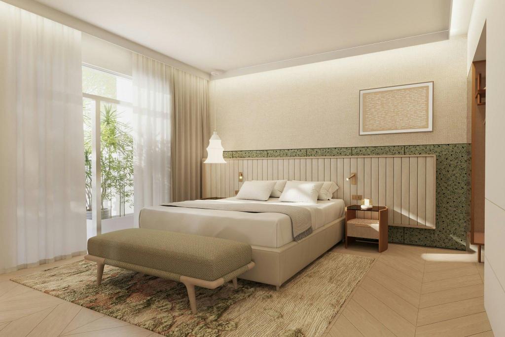 1 Bedroom, Diplomat, Suite, King Bed, Side Pool View, Sofa, Balcony