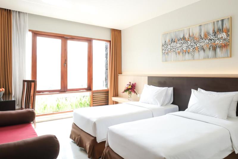 Deluxe, Twin Beds, Pool View, No Balcony