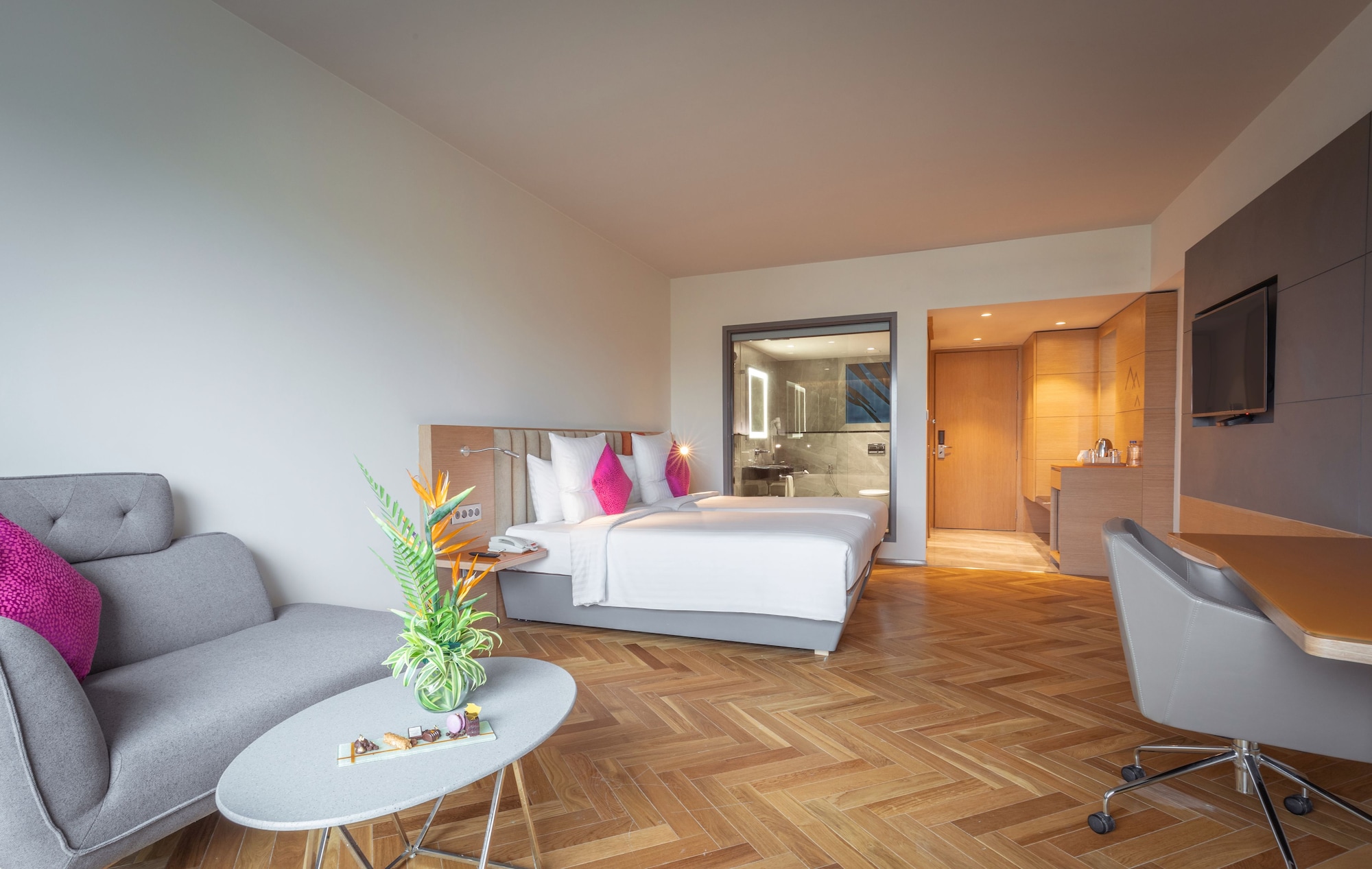 غرفة سوبيريور بسريرين منفصلين، Novotel Vijayawada Varun 4/8