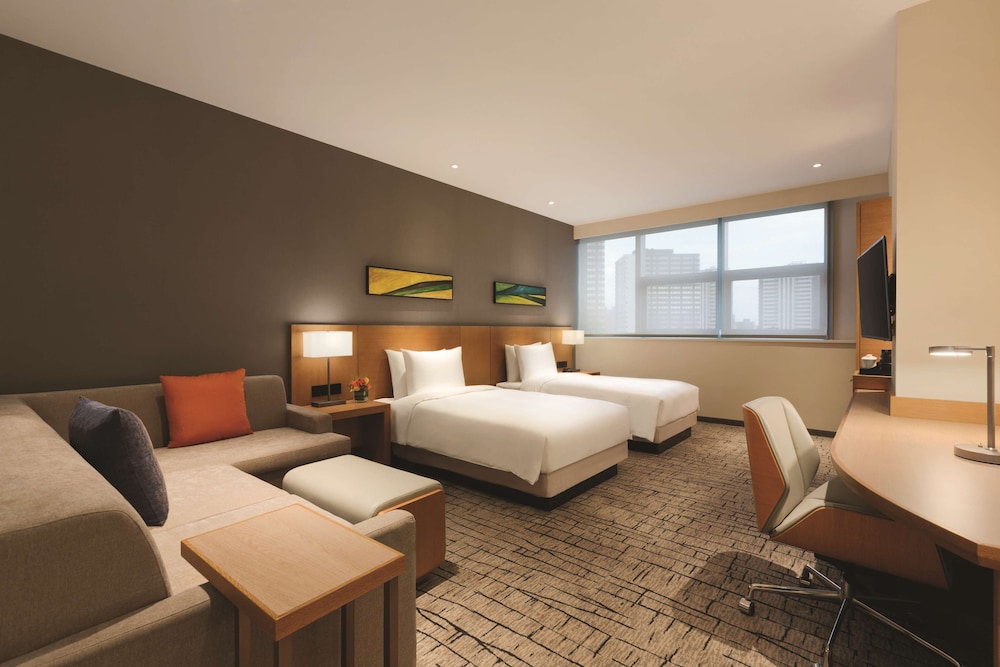 غرفة بسريرين منفصلين مع أريكة، Hyatt Place Yinchuan Dayuecheng 7/10