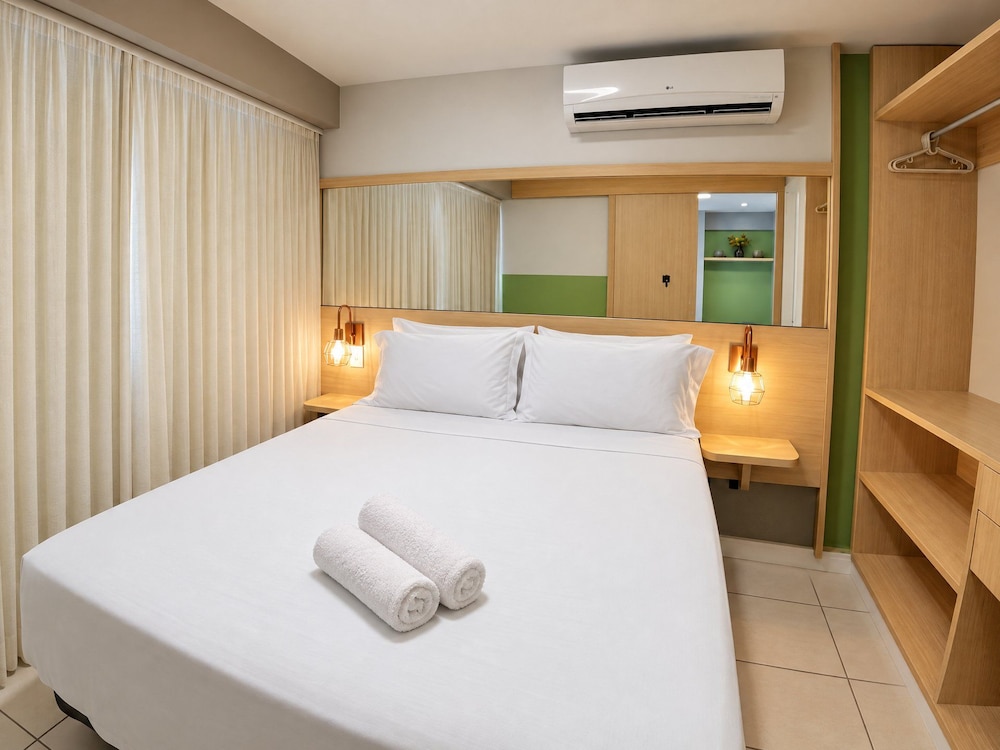 شقة بريميوم بسريرين مزدوجين مع أريكة، Apartamento Na Praia Iracema 100M Do Mar 8/10