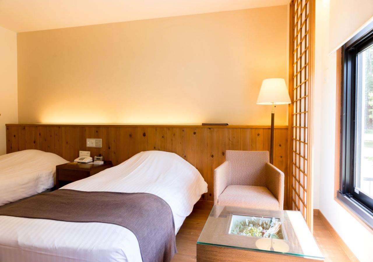 غرفة بسريرين منفصلين بحمام مشترك، Yatsugatake Hotel Fuuka 3/4