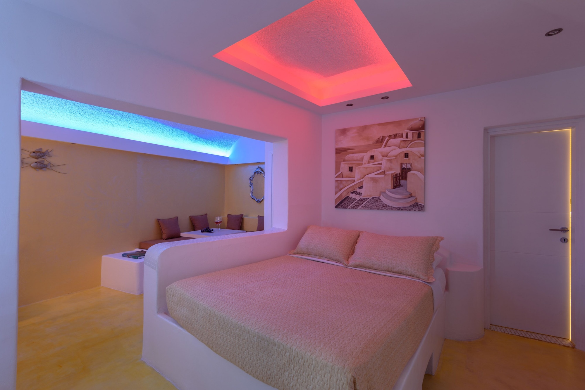 Caldera, Luxury, Suite, Double Bed, Sunset View, Sea View, Sofa, Jetted Tub