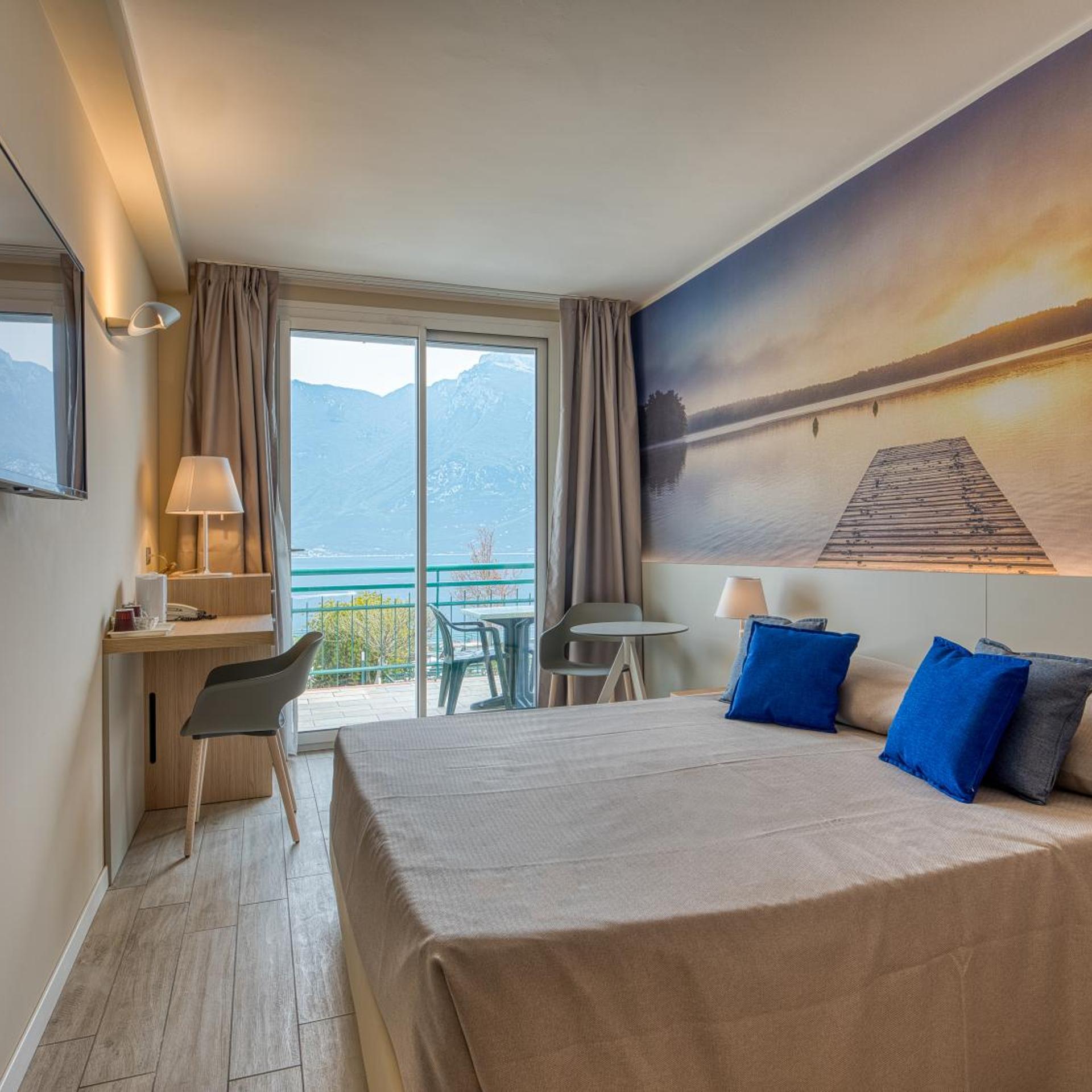 غرفة بانورامية بسرير مزدوج أو سريرين منفصلين، Hotel Cristina 3/10