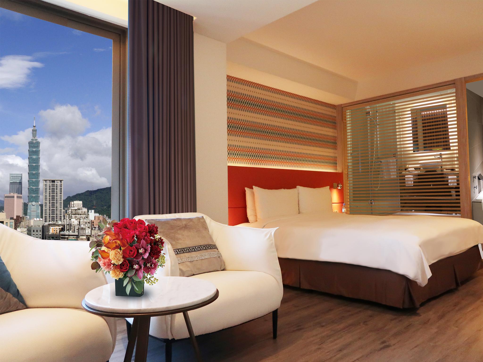 Executive, King Bed, Queen Bed, Taipei 101 View