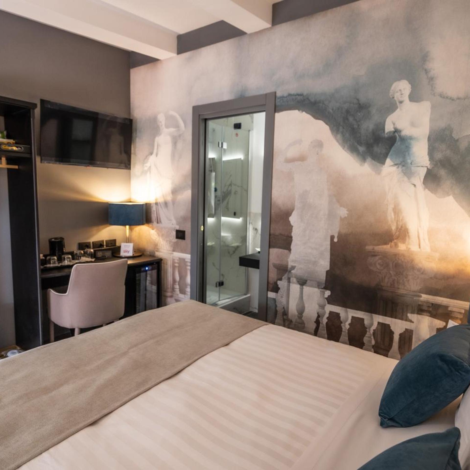 غرفة بسرير مزدوج بشرفة، Relais Manzoni 8/10