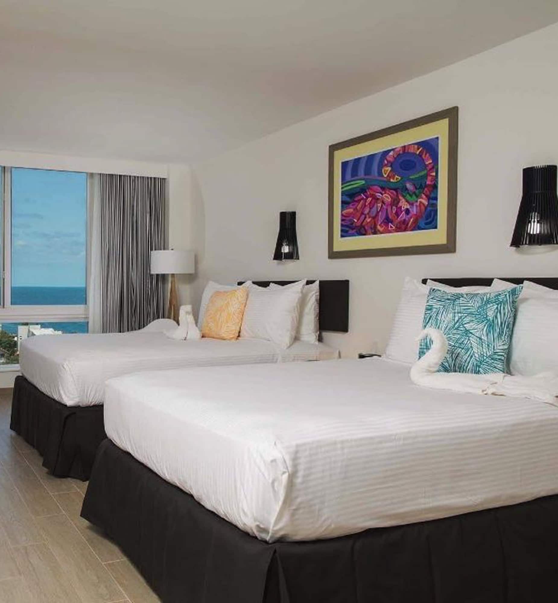 Room, 2 Double Beds, Island View, Adult Only