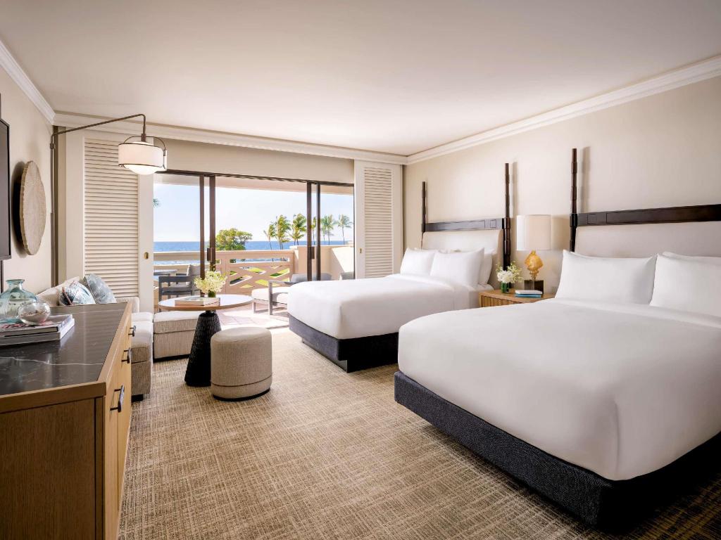 Room, Single Bed, 2 Queen Beds, Ocean Front
