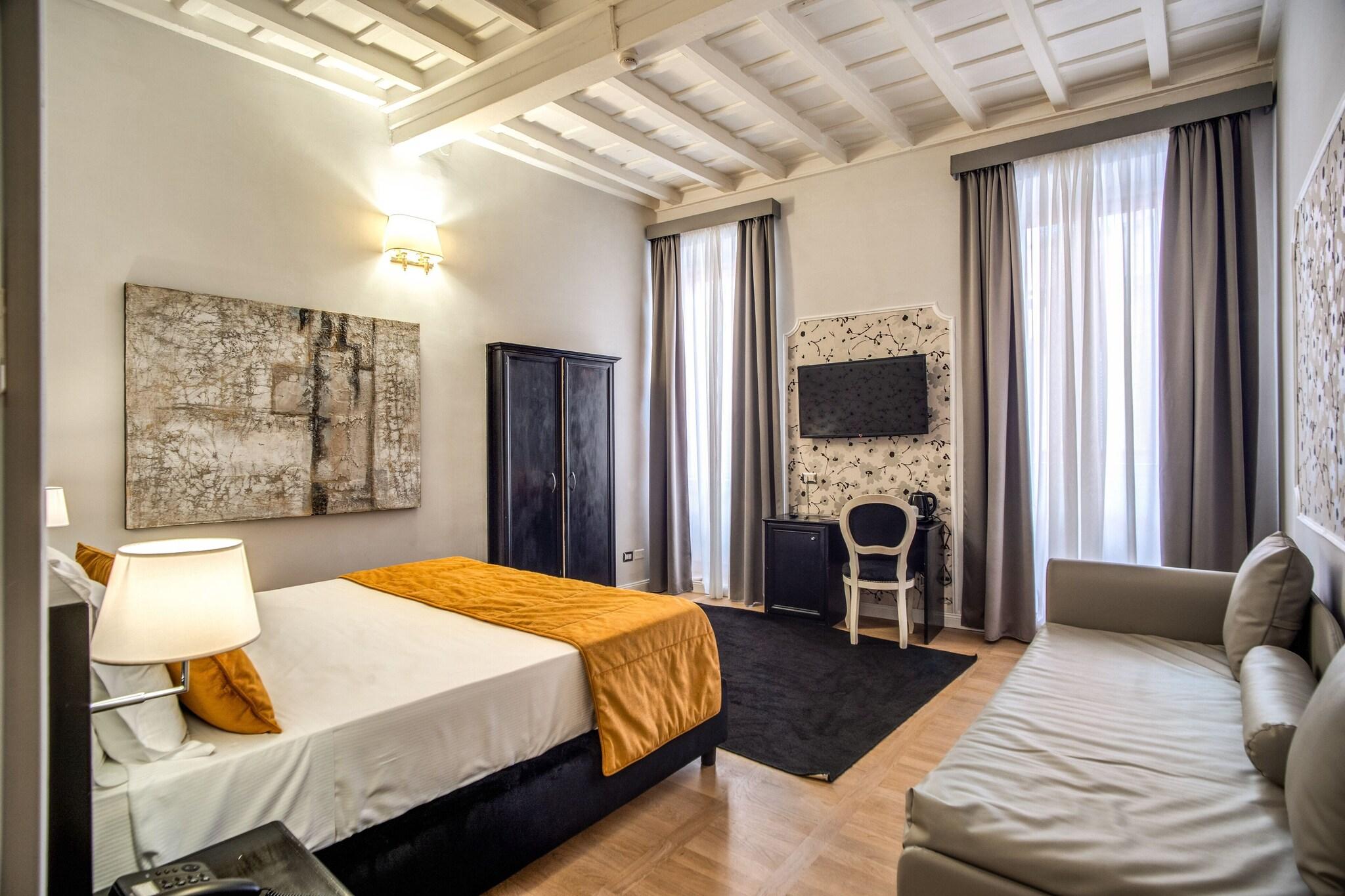 غرفة سوبيريور بسريرين منفصلين، Relais Fontana di Trevi 7/10