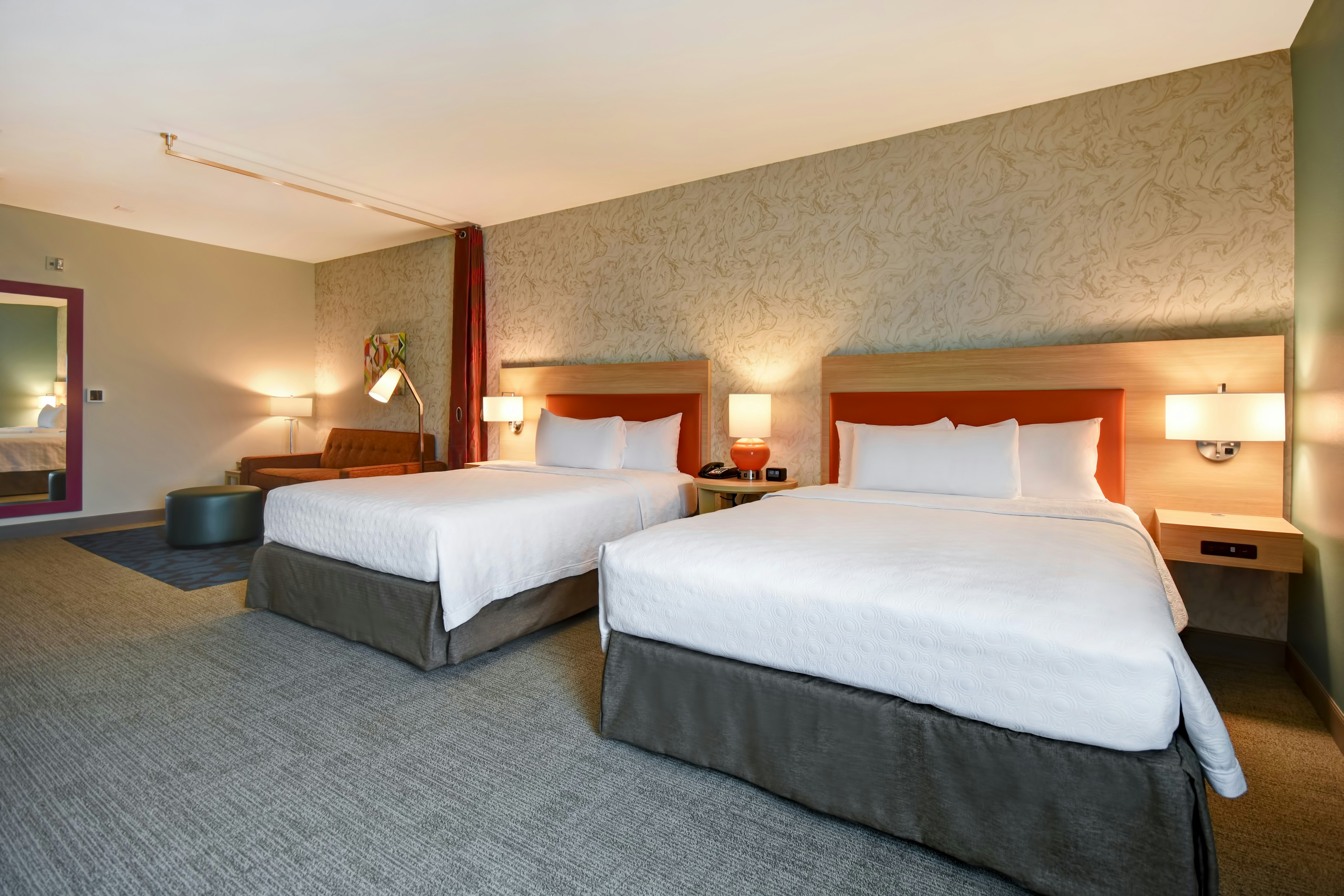 Studio, 2 Queen Beds, Accessible