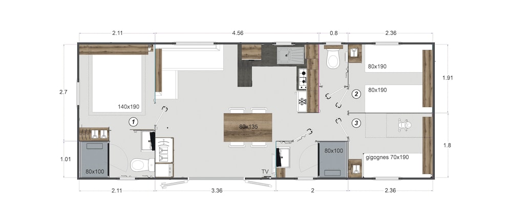 Residence Les Castors 3/75