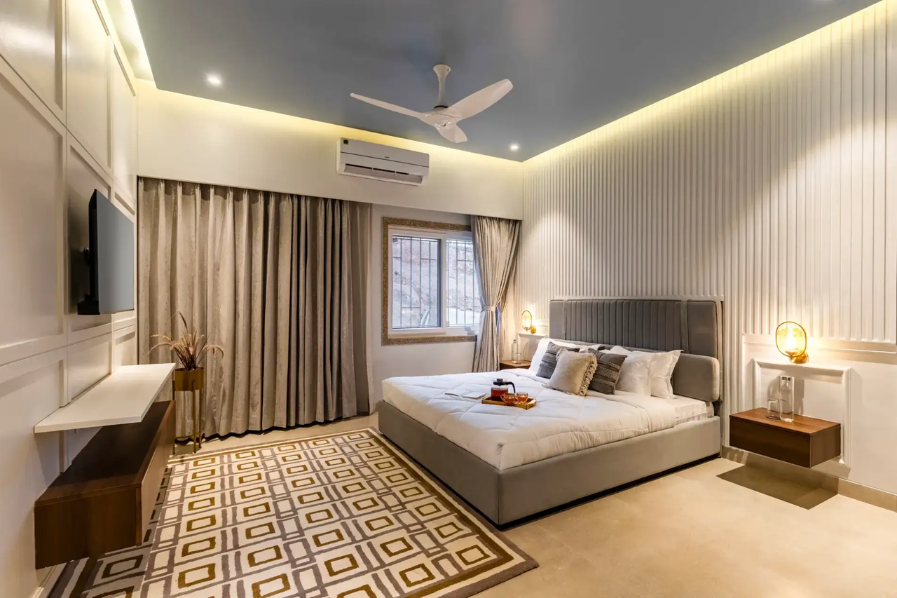 Room at ELIVAAS Luxe 3 BHK with Swimming Pool Shourya Eden, UDAIPUR
