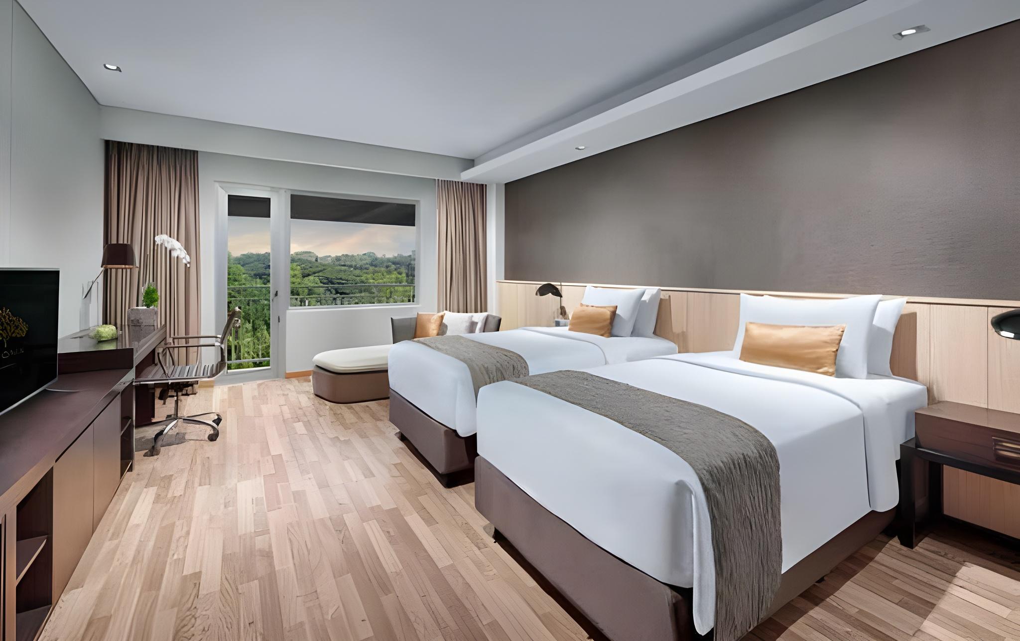 Semi Room, Studio, 2 Semi Double Beds, Golf Course View
