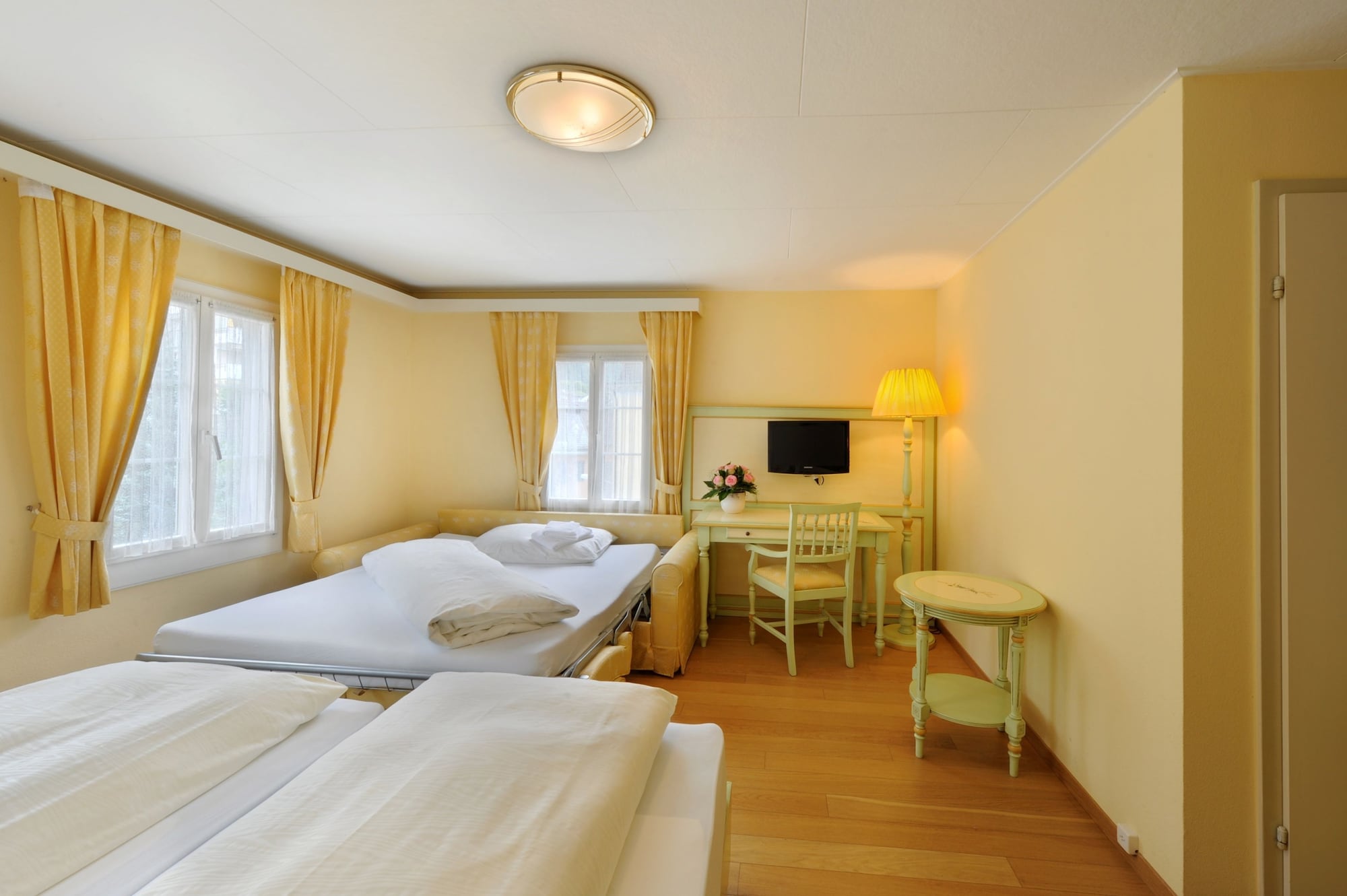 Family, Double Bed, Sofa