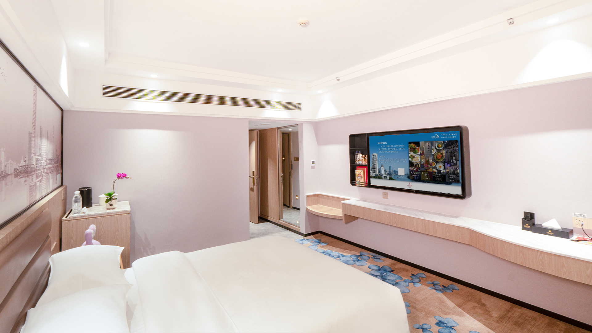 Elegant Queen Size Bed Room River View