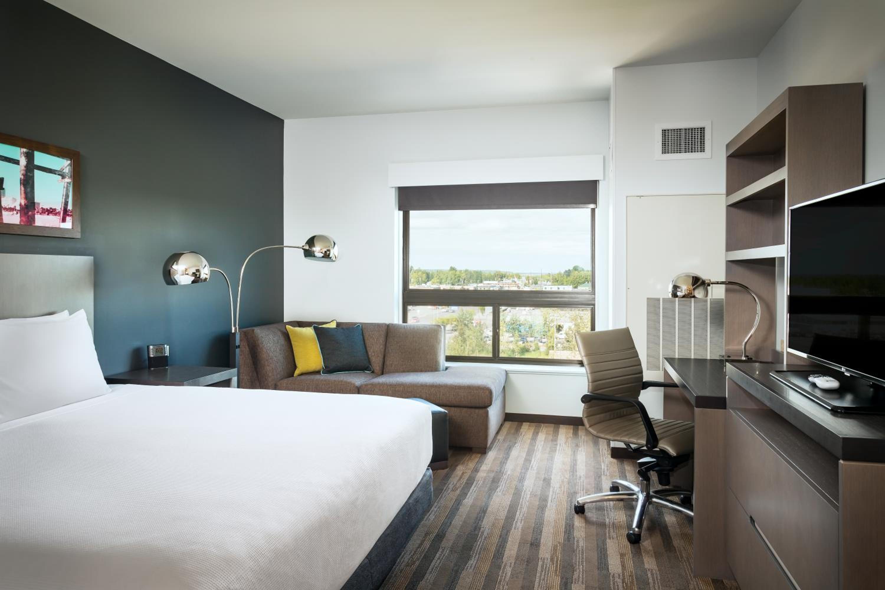 جناح استوديو بسرير كينج مع أريكة بمطبخ، Hyatt House Anchorage 2/7