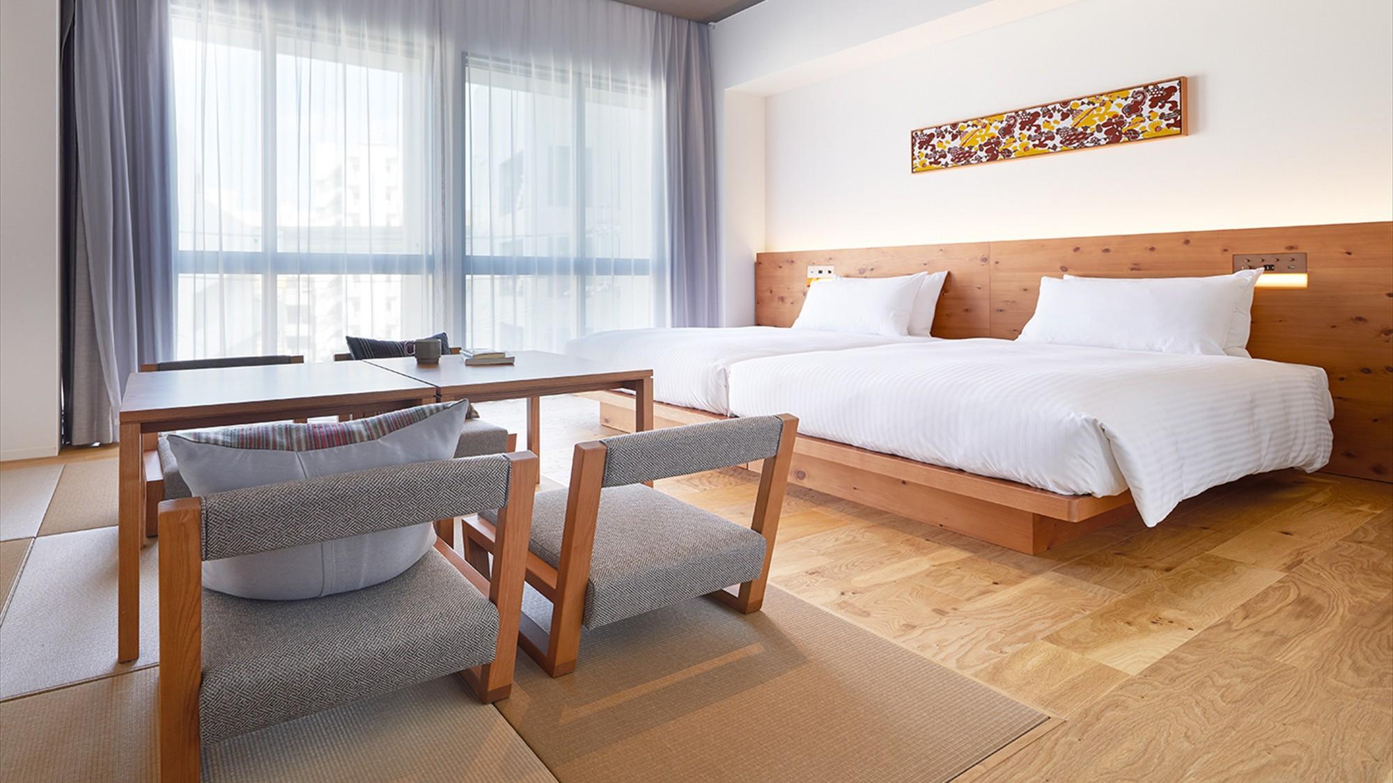 Semi Western, Style, Twin Beds, Tatami