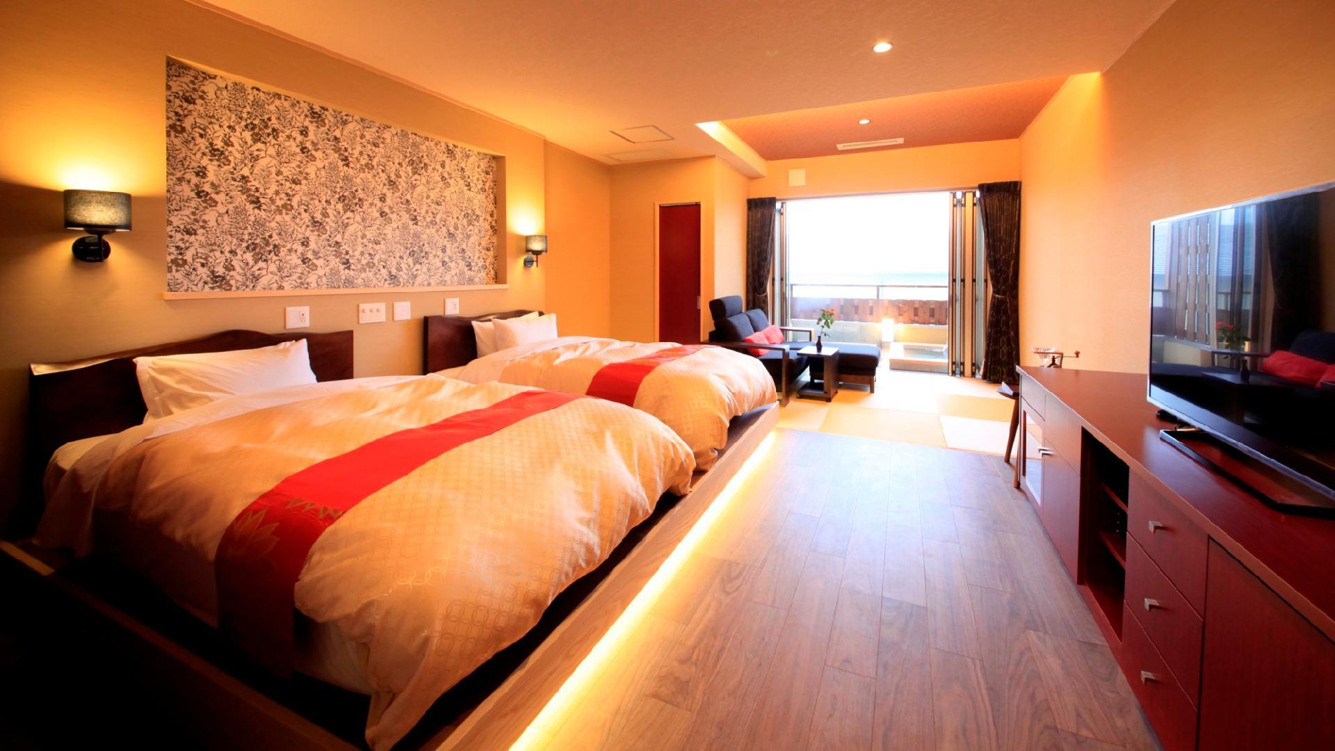 Detached, Type A, Luxury, Villa, Twin Beds, Outdoor Bath