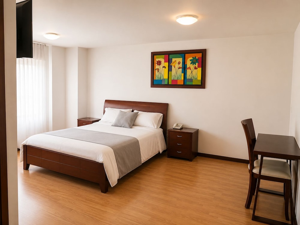 غرفة بسرير كوين، Nogal Suite Hotel Pasto 6/10