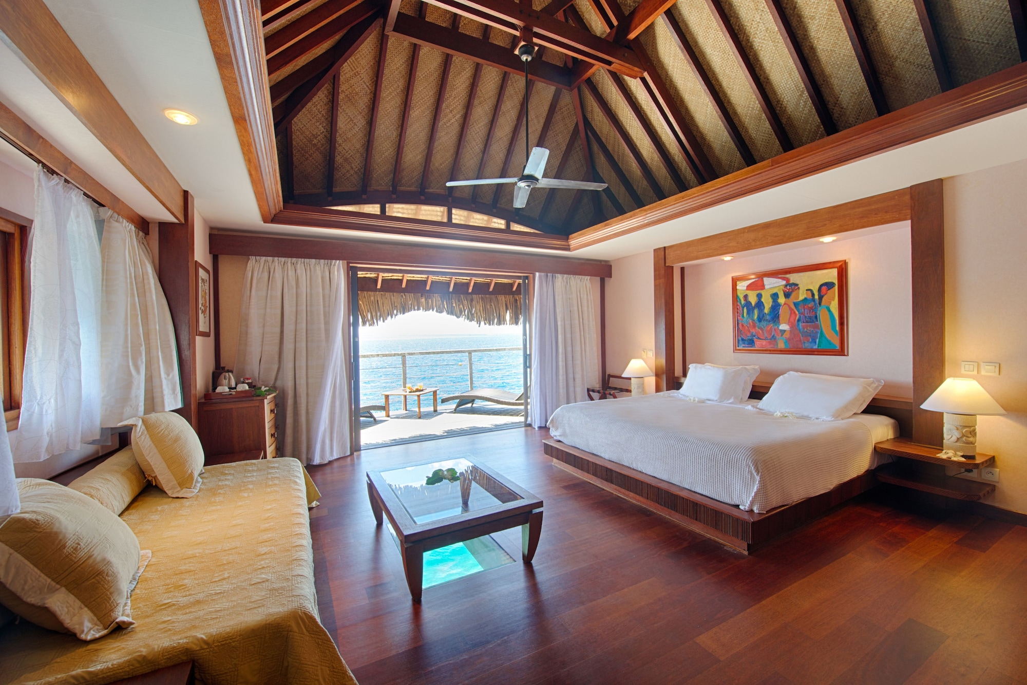 Overwater, Premium, Bungalow, 1 King and 1 Single Beds