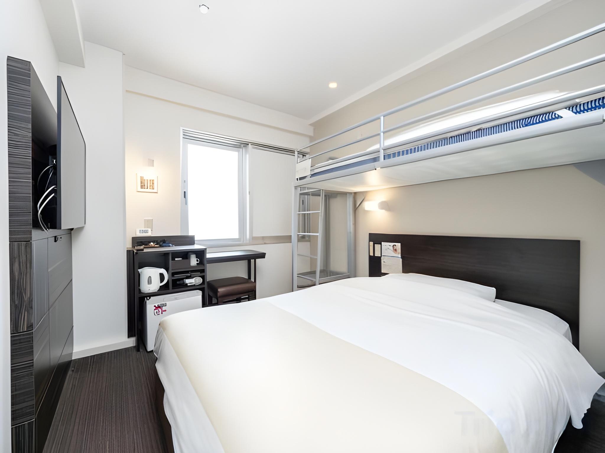 Room, 1 Double and 1 Single Bed, Loft Bed