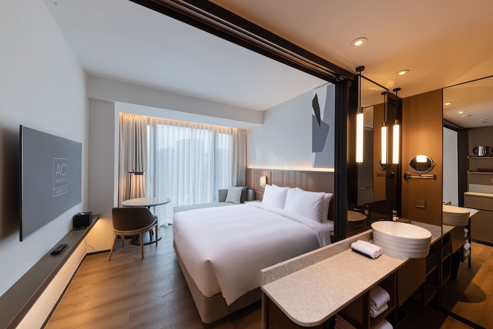 غرفة بريميير بسرير كوين بإطلالة على المدينة، AC Hotel by Marriott Seoul Gangnam 5/8