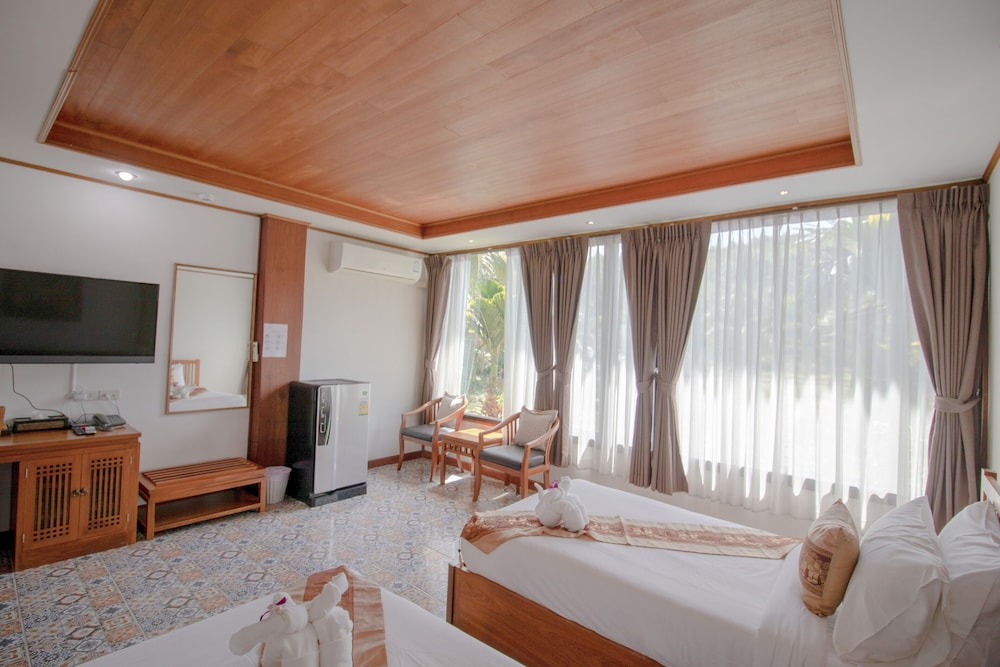 غرفة ديلوكس بسريرين منفصلين بإطلالة على الجبل