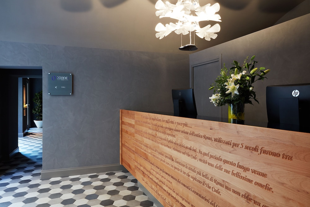 Lobby at The Code Hotel, ROME