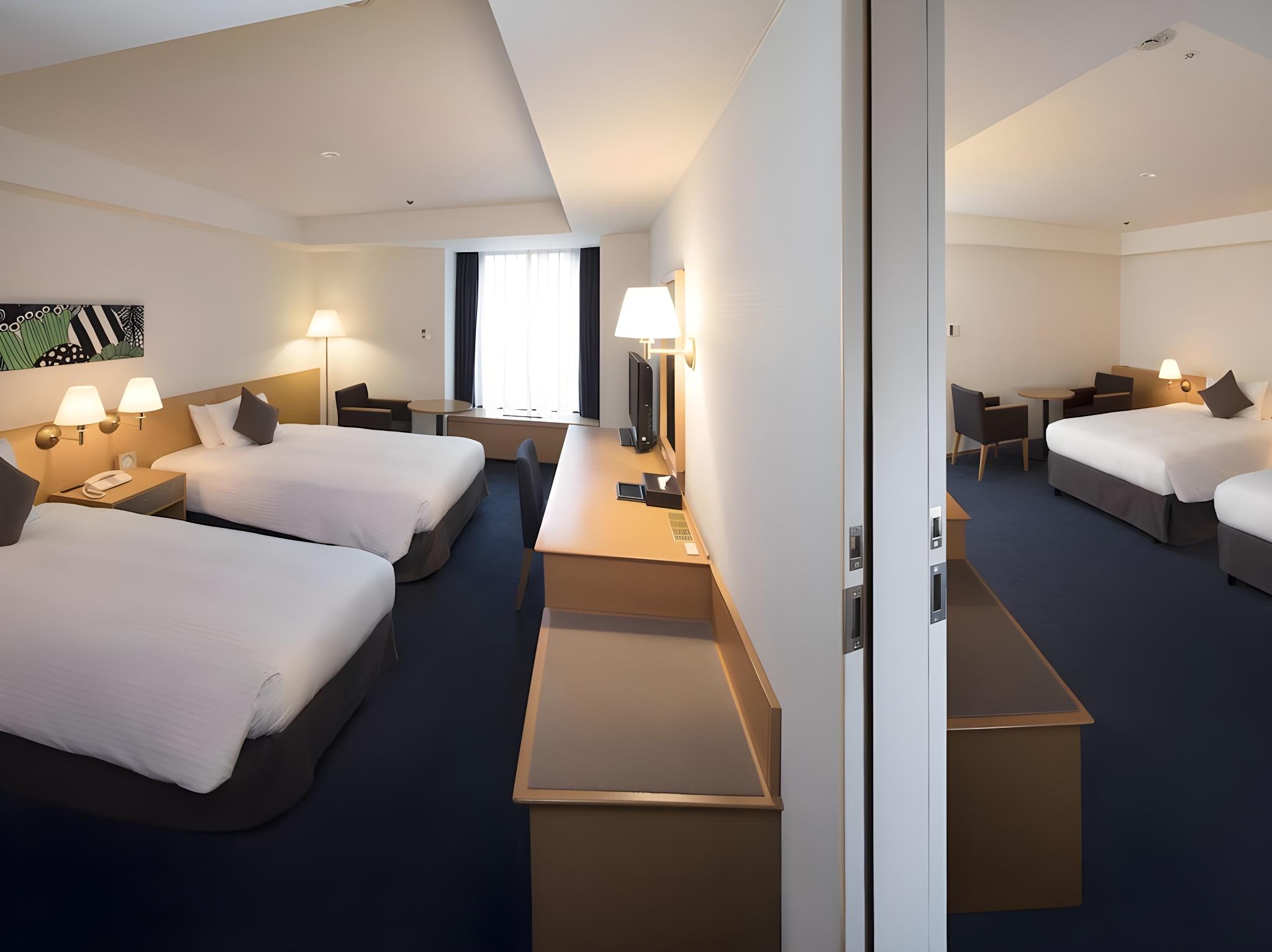 Semi Room, Connecting, 4 Semi Double Beds, East Wing
