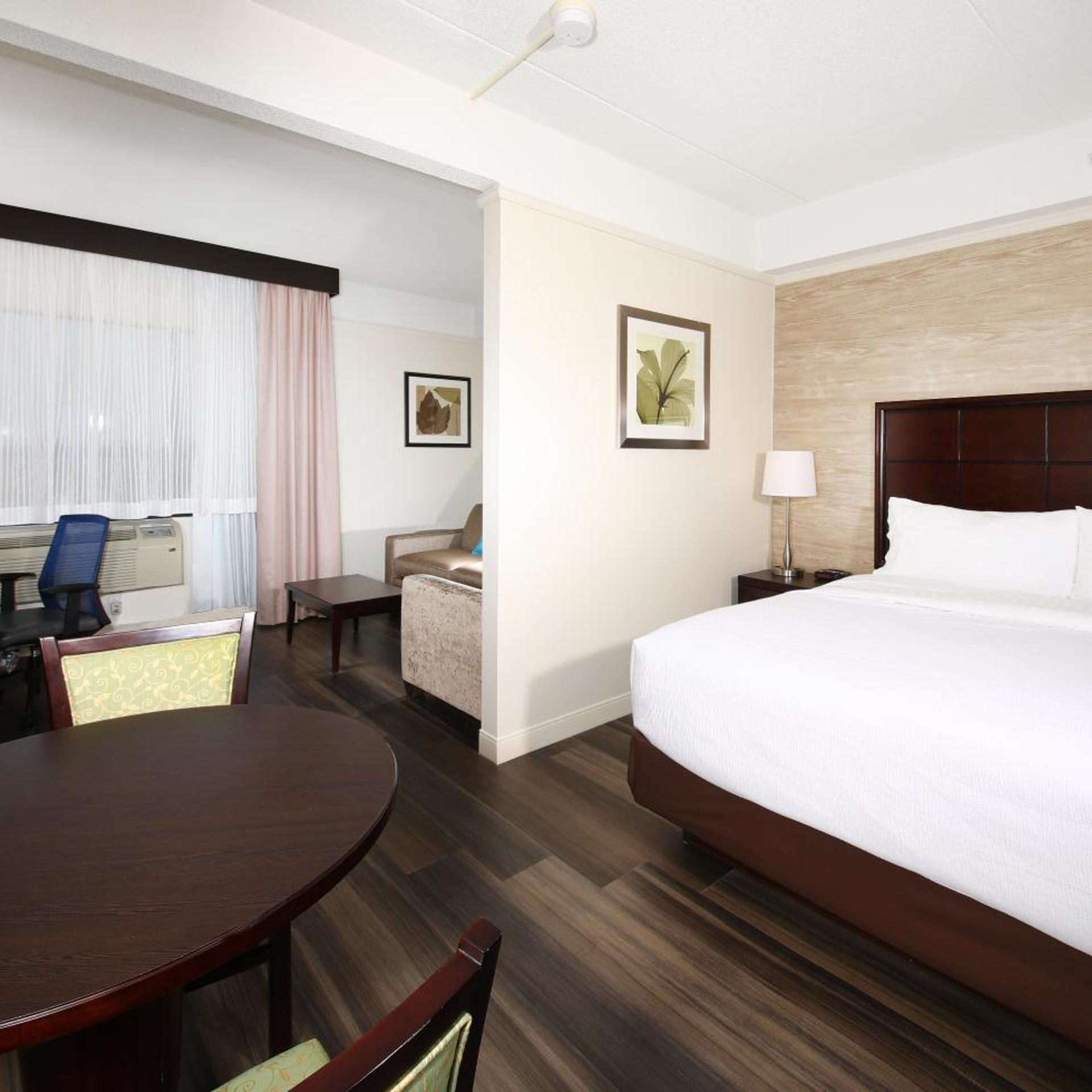 جناح بسرير كينج مع أريكة، Holiday Inn Suites Windsor Ambassador Bridge 2/10