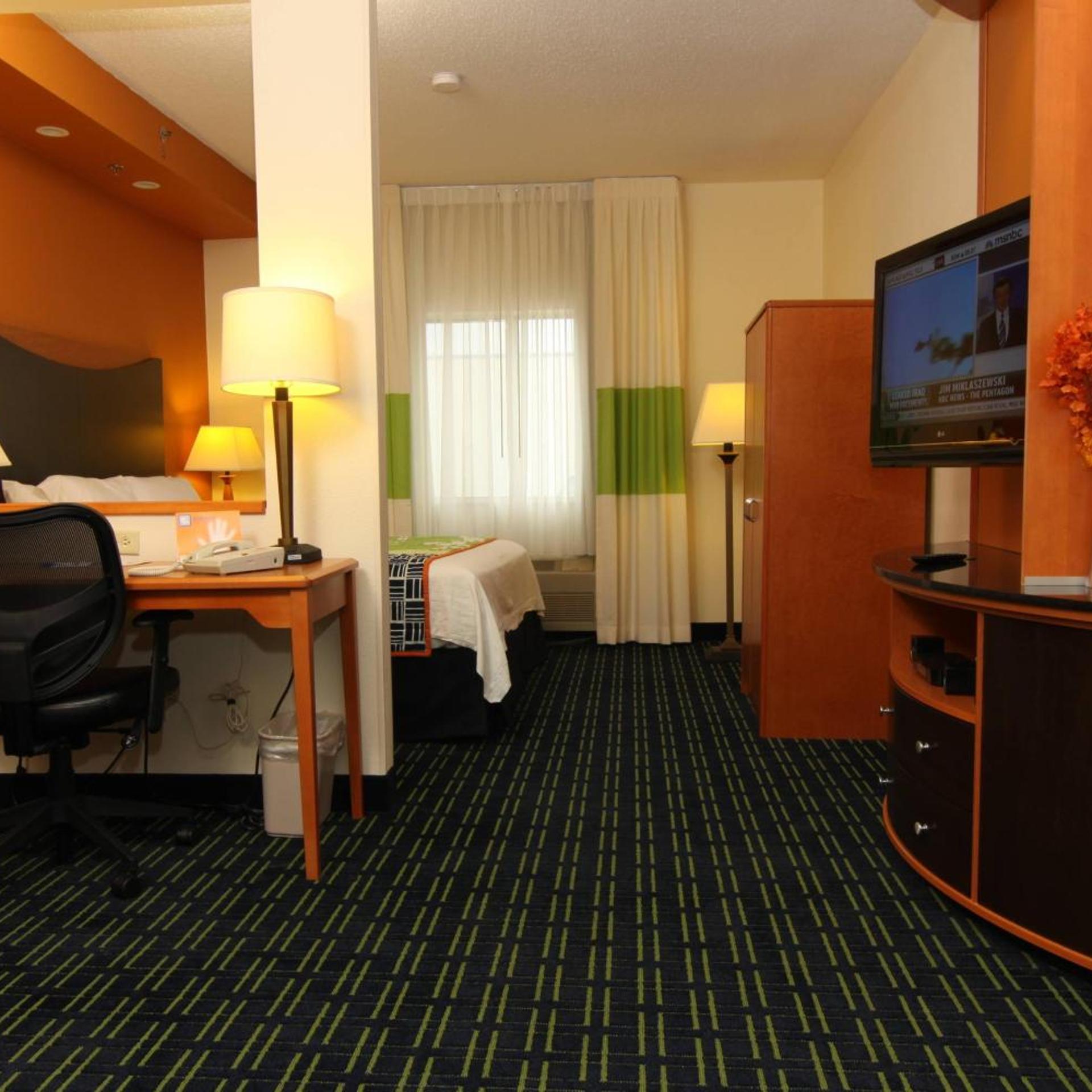 Suite, King Bed, Sofa, Fairfield Inn Suites Fargo 2/2