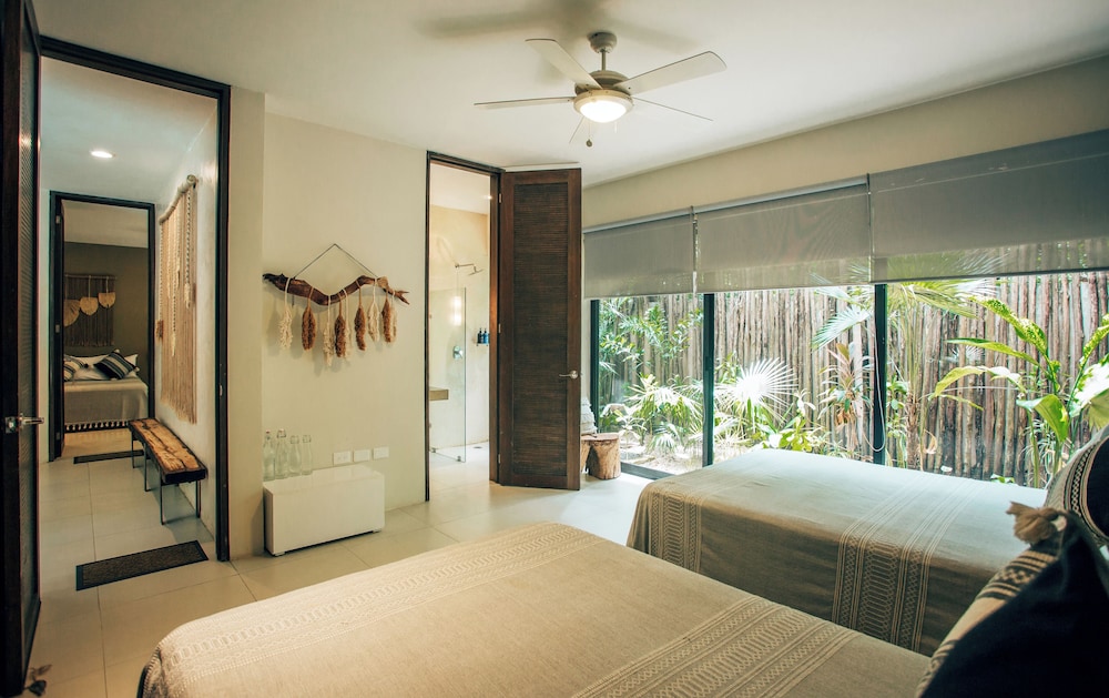 3 Bedrooms, Family, Villa, King Bed, 4 Double Beds, Private Pool, Orchid House Tulum 3/5