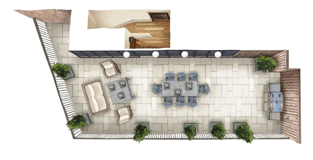 DUPLEX, SUITE, TERRACE