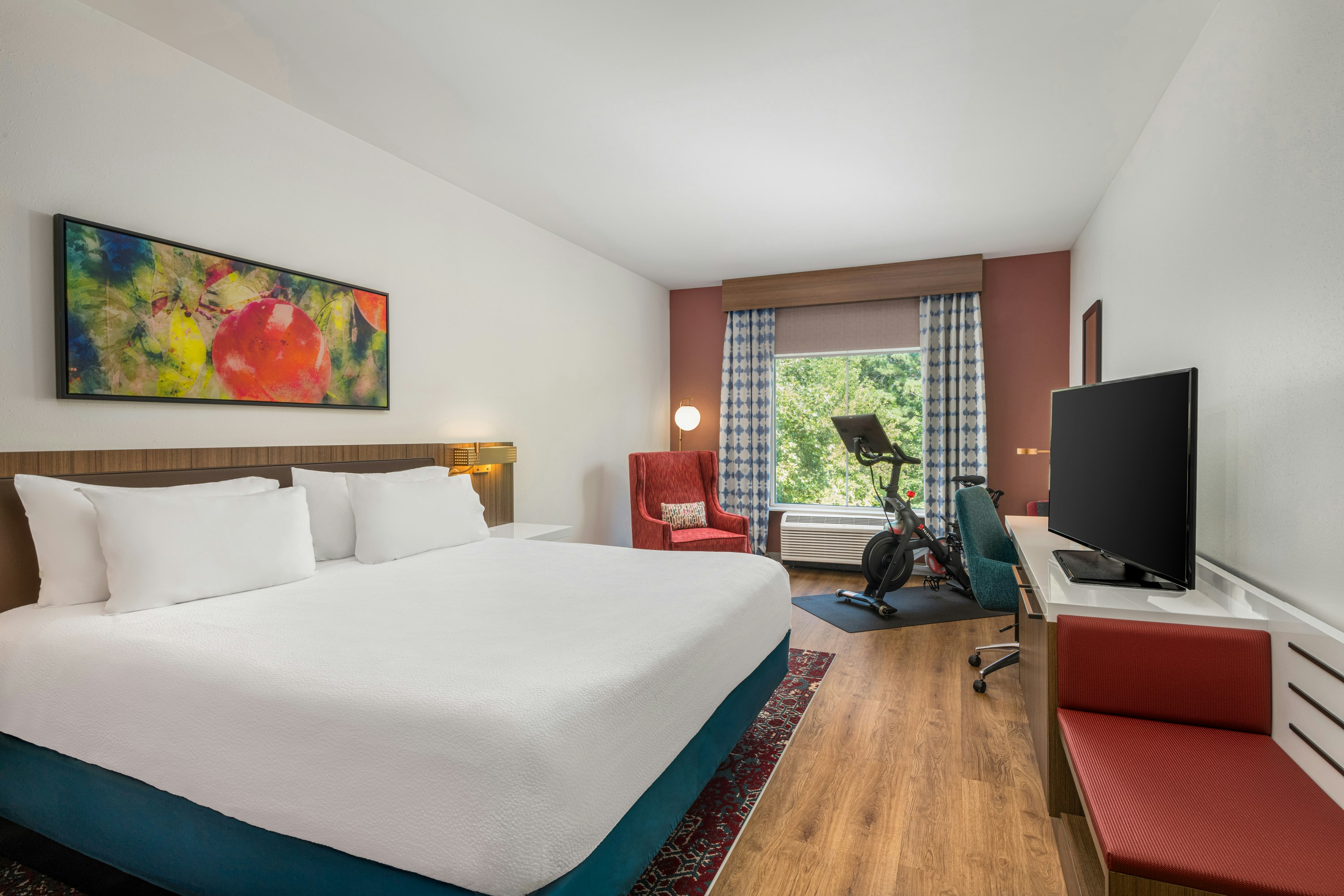 Room, King Bed, Peloton