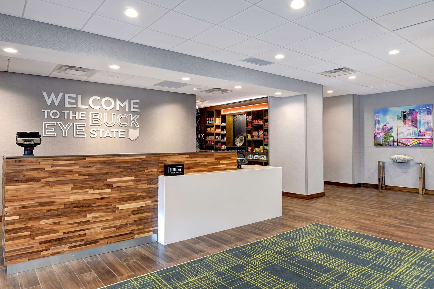 Lobby at Hampton Inn & Suites Canal Winchester, OH, CANAL WINCHESTER - OH