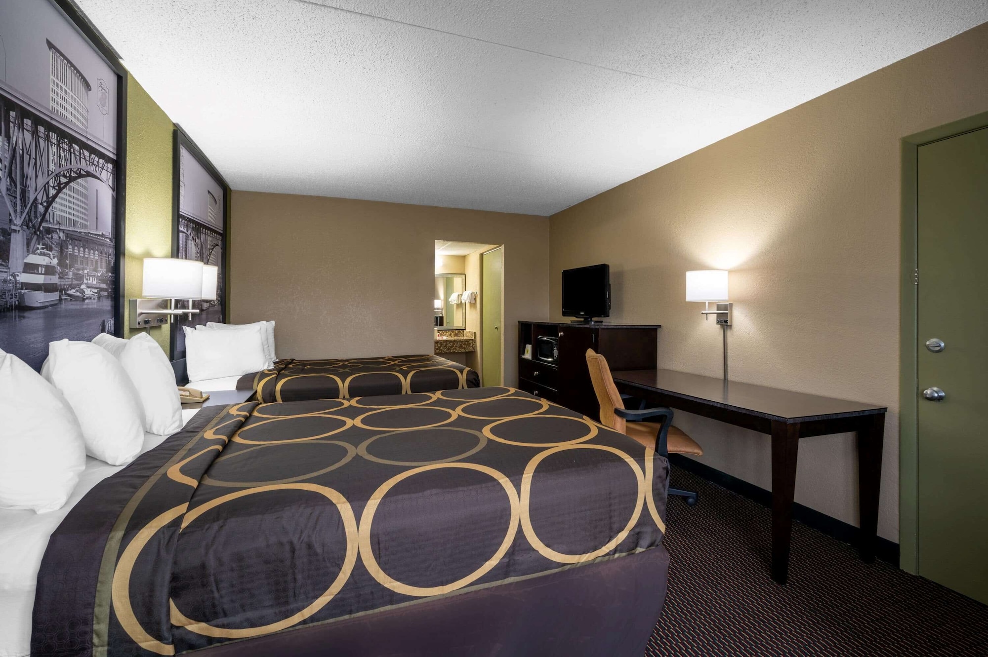 Room, 2 Double Beds, Pet Friendly, Super 8 by Wyndham Perrysburg - Toledo 3/5