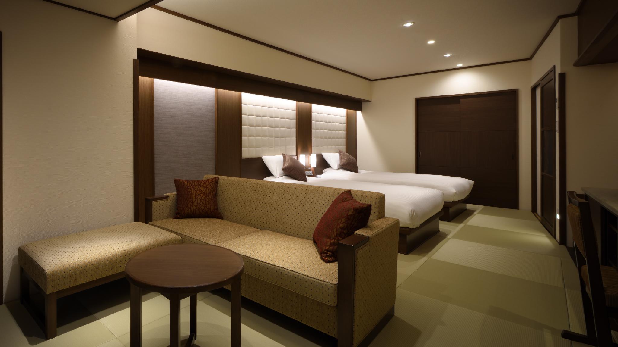 Renovated, Japanese, Modern, Deluxe, Twin Beds