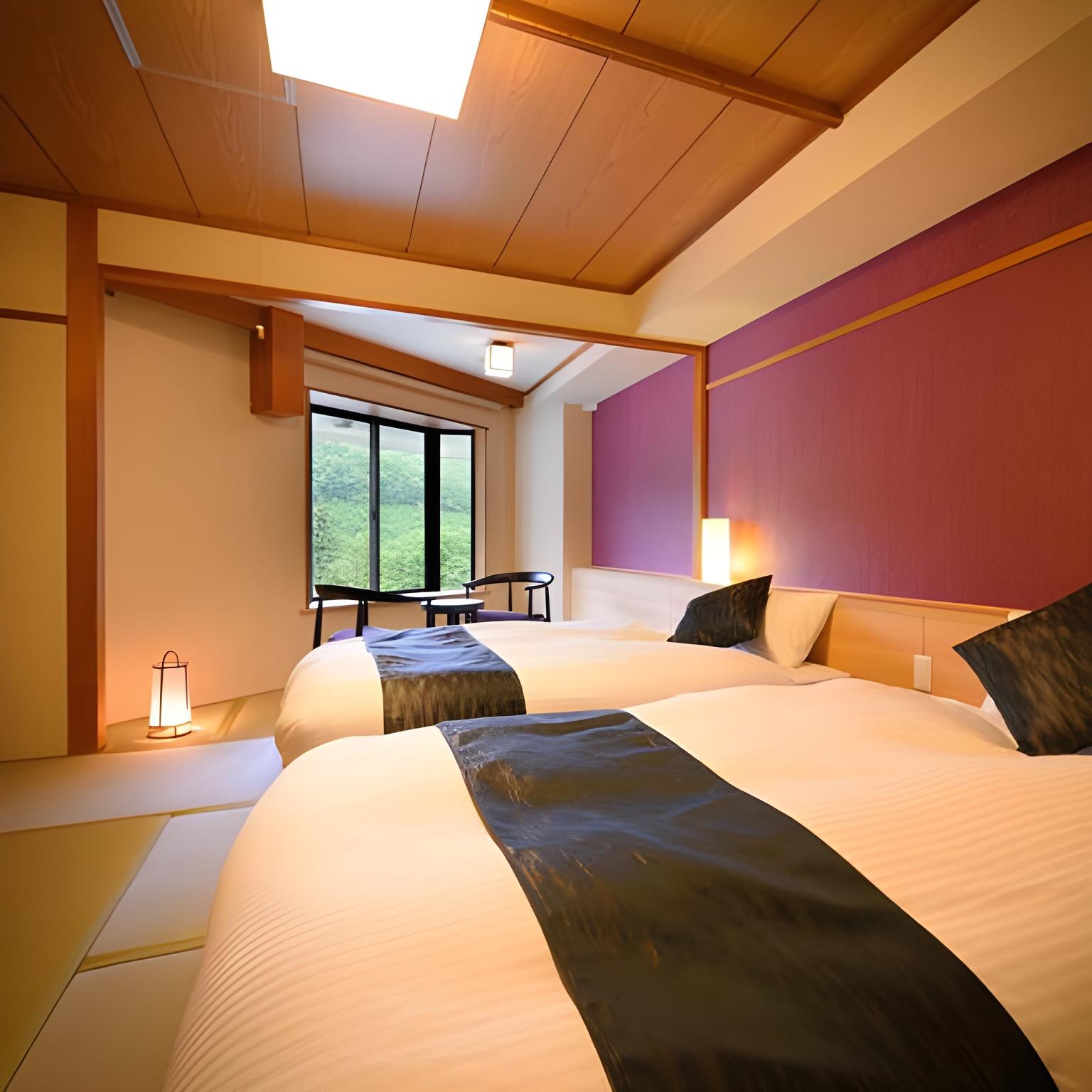 Room, Twin Beds, Mountain View, Bathtub, Main Building