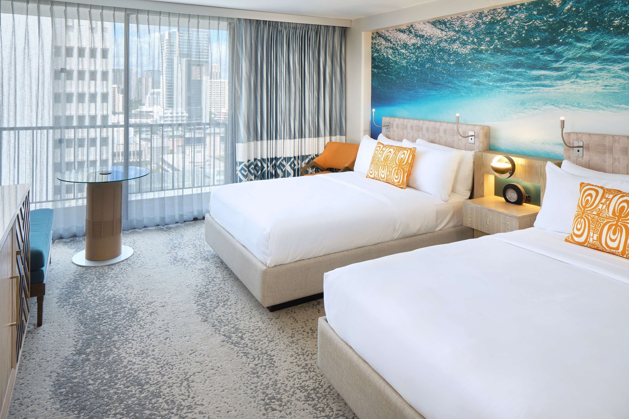 ROOM, 2 DOUBLE BEDS, PARTIAL OCEAN VIEW, ACCESSIBLE