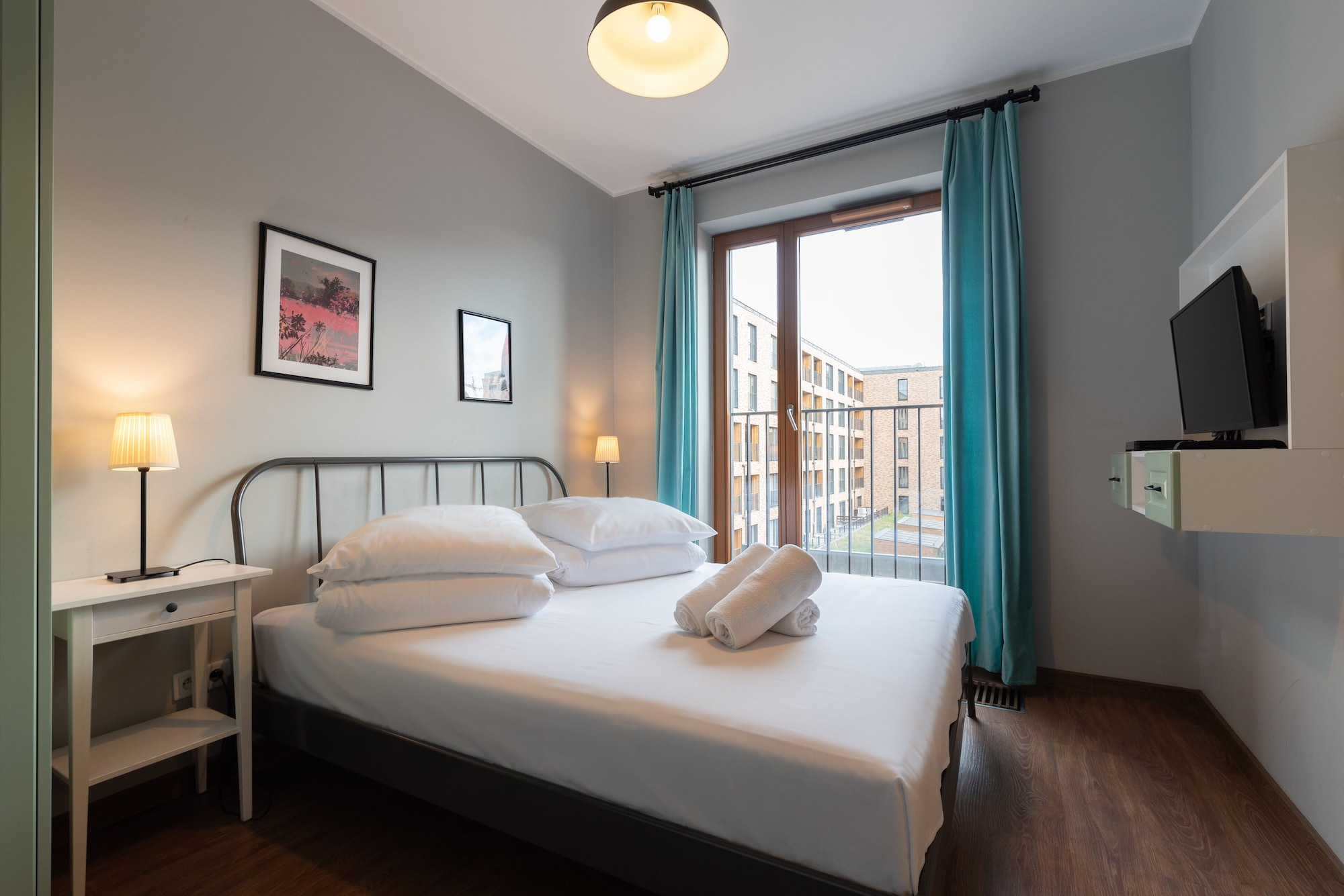 Basic, Studio, Double Bed, Courtyard View