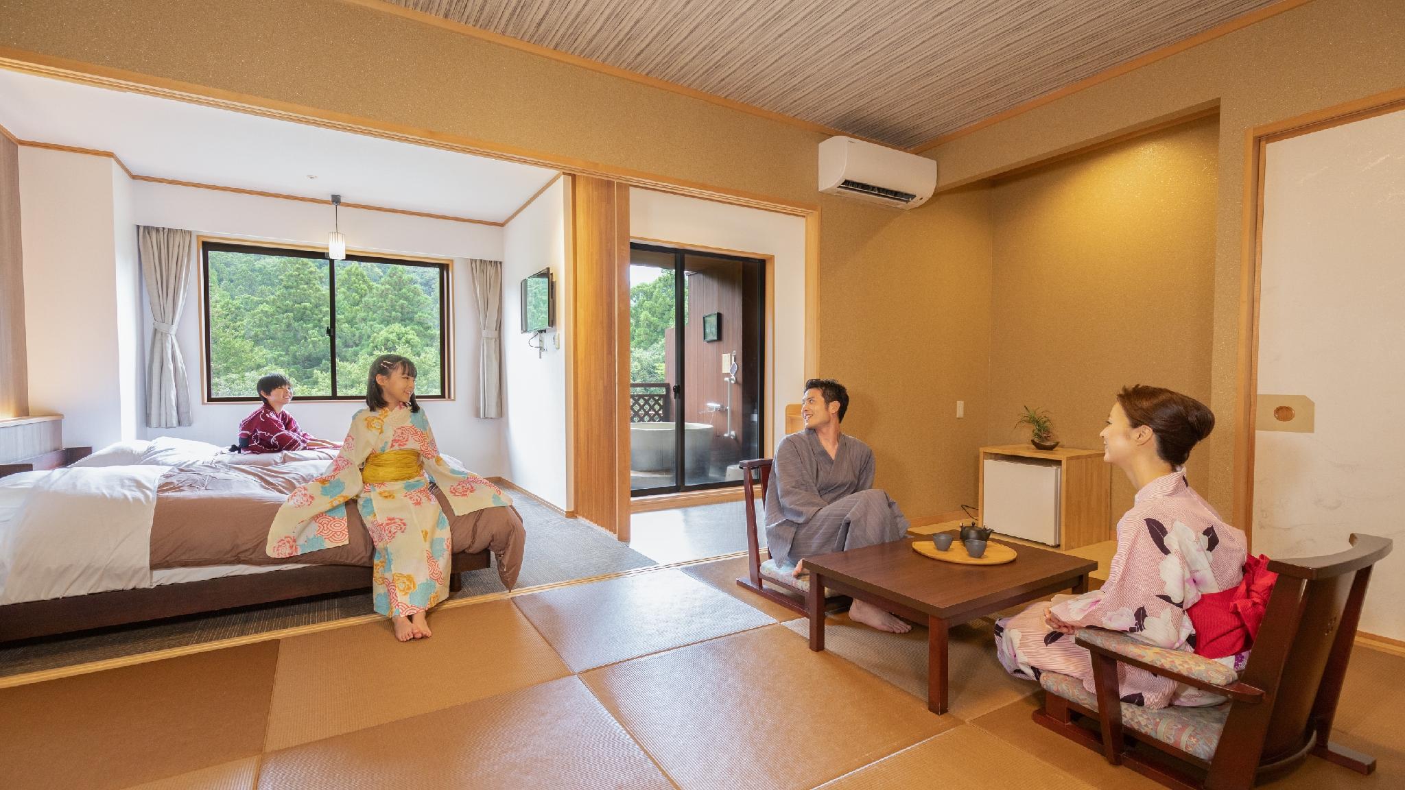 Japanese Western, Superior, Twin Beds, River View, Outdoor Bath