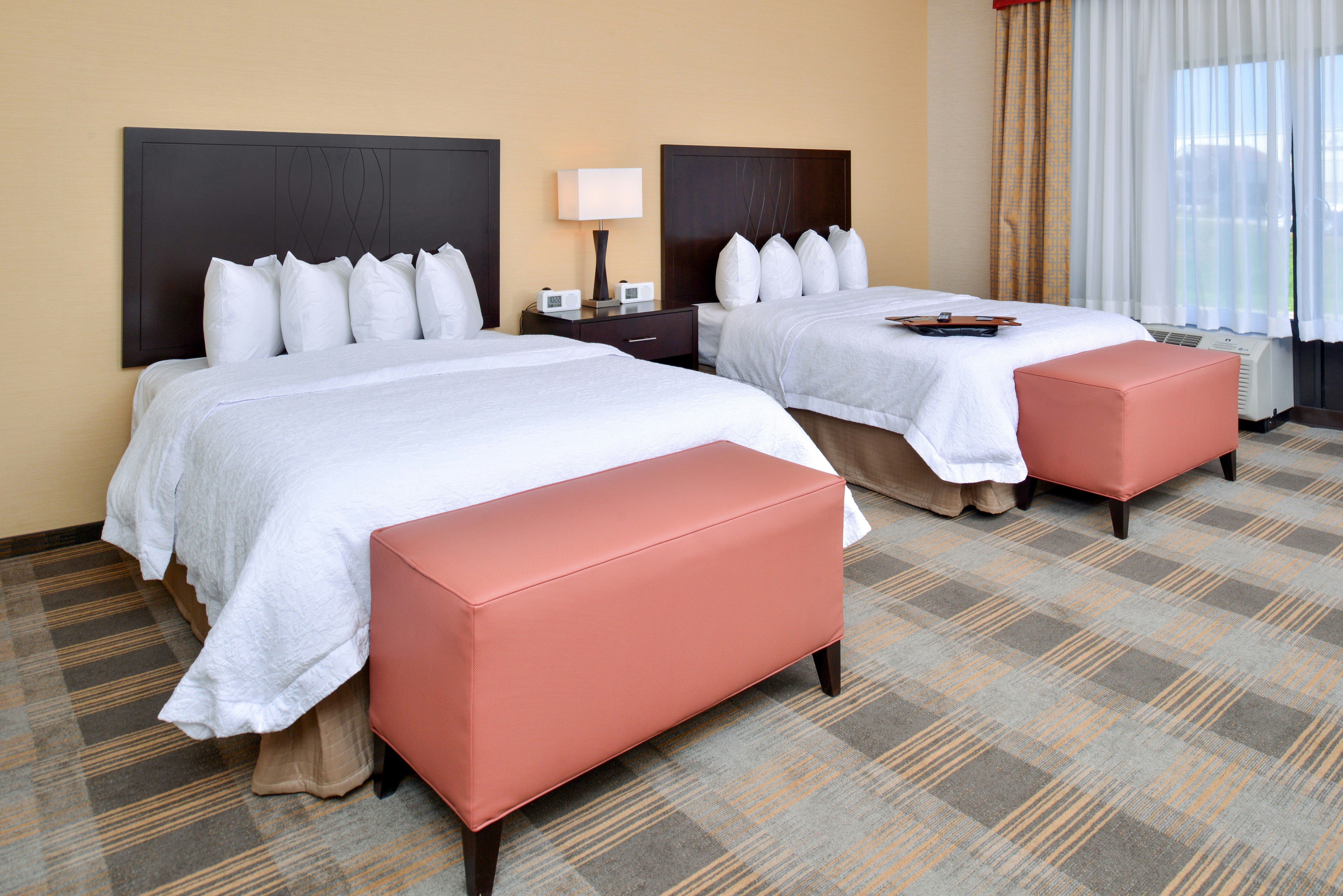 غرفة بسريرين كوين، Hampton Inn & Suites California University-Pittsburgh 4/9
