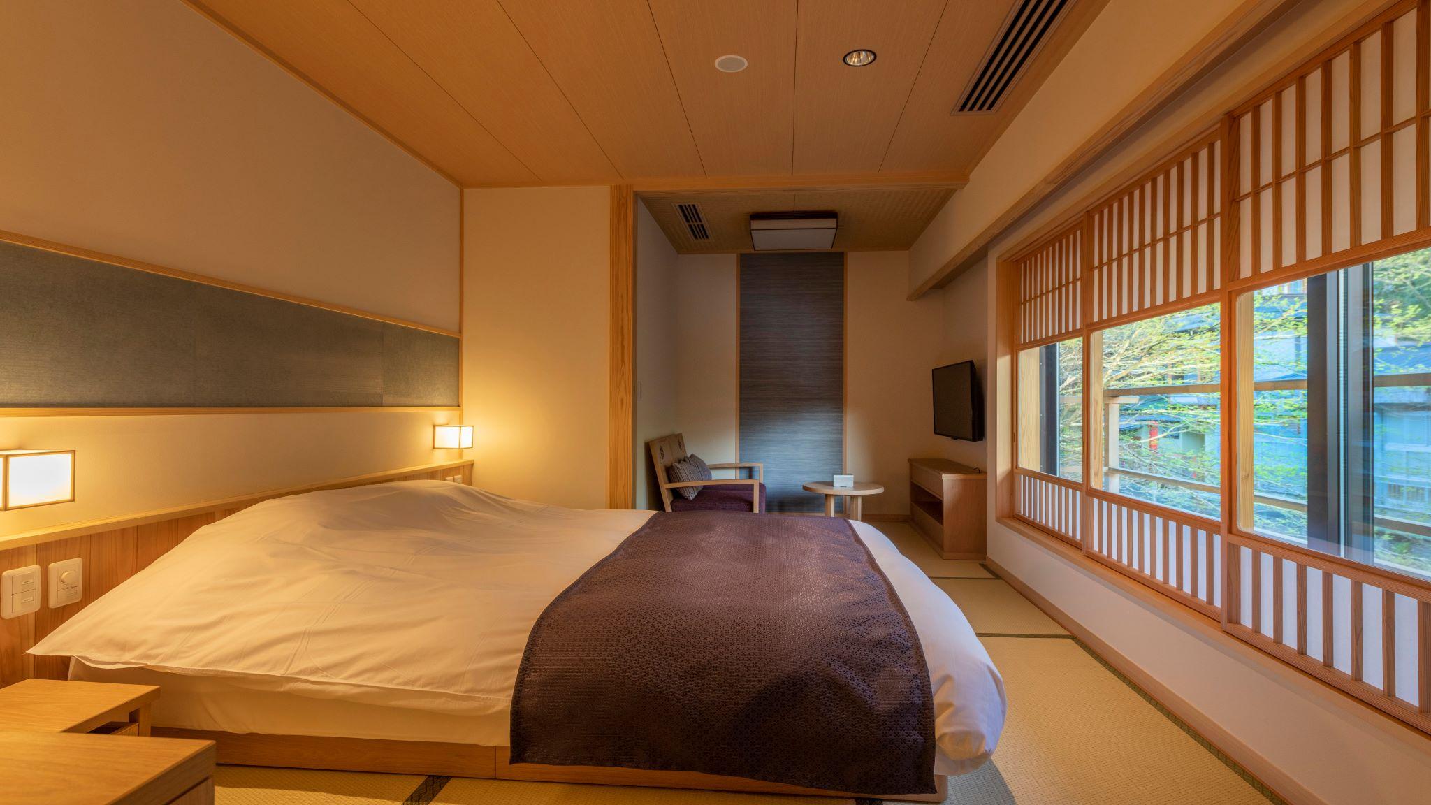 Japanese, Water, Villa, Double Bed, Riverside, River View, Adult Only