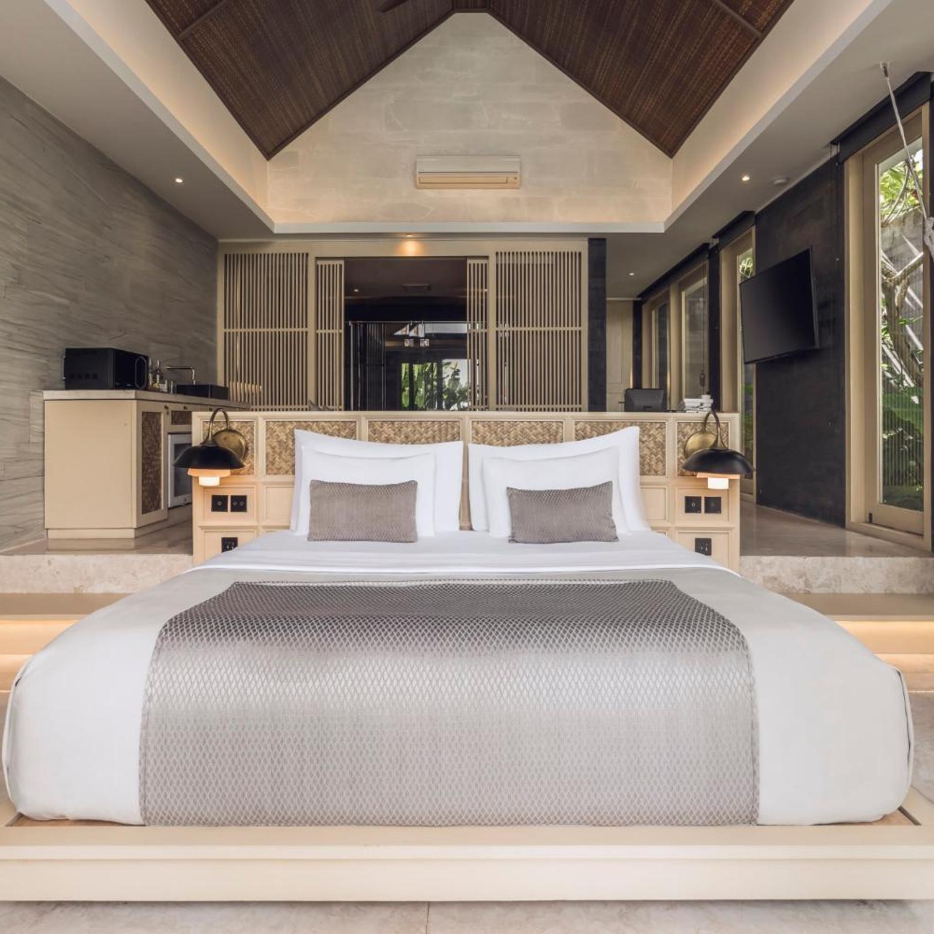 غرفة ملكية بغرفة نوم واحدة بمسبح خاص بجاكوزي، Astera Resort Canggu by Ini Vie Hospitality 4/8