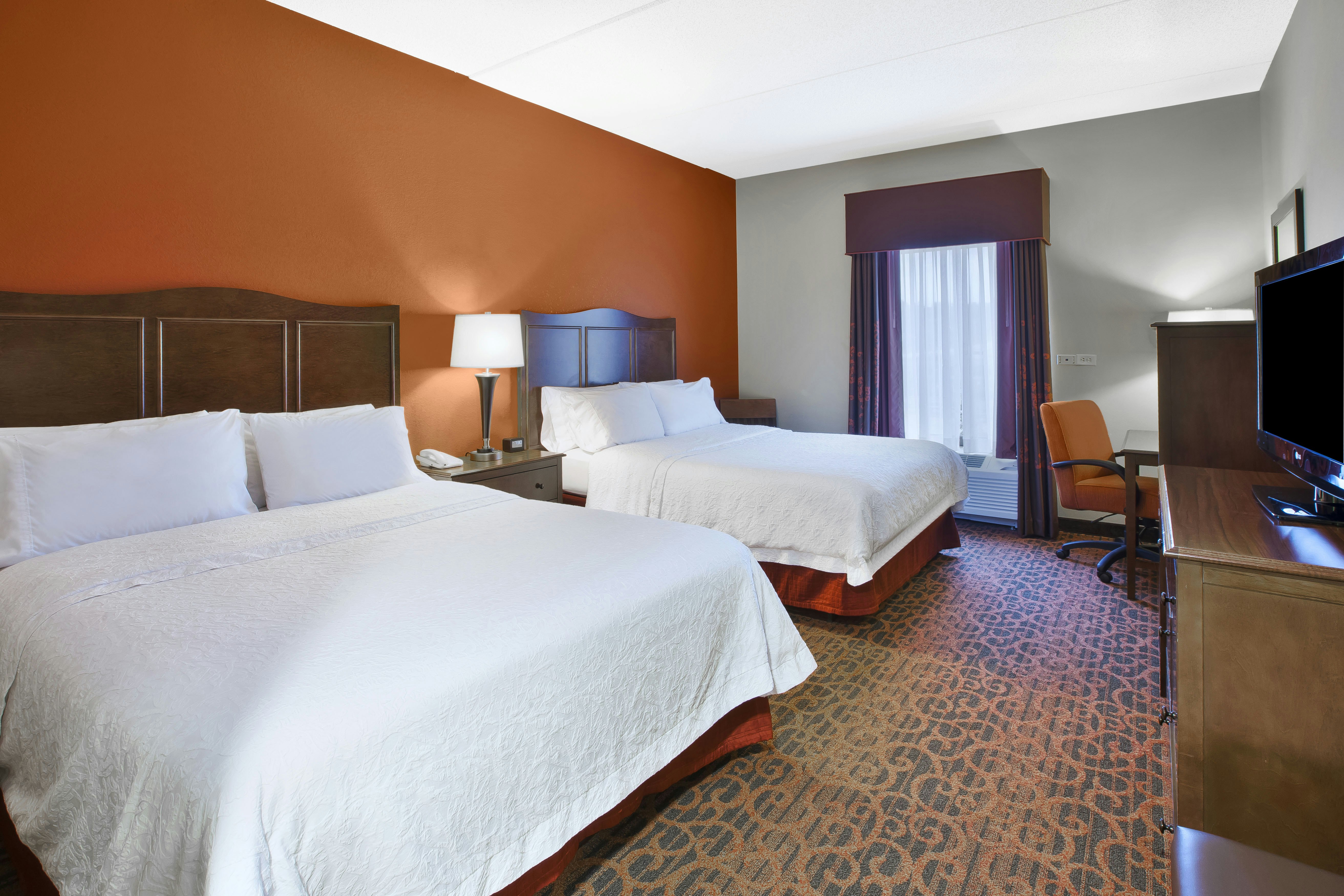 غرفة بسريرين كوين، Hampton Inn Brockport 2/3