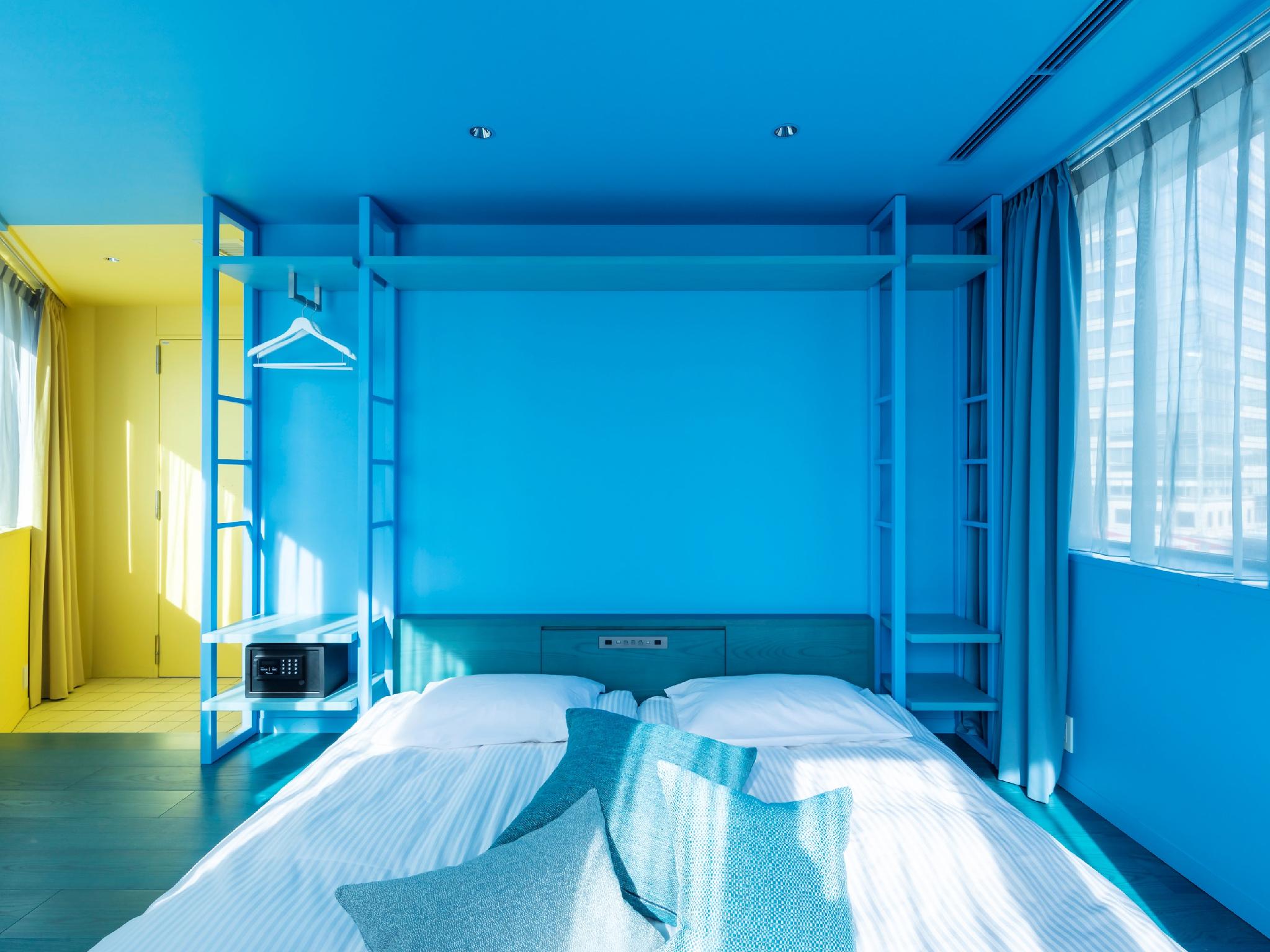 Light Blue, Twin Beds