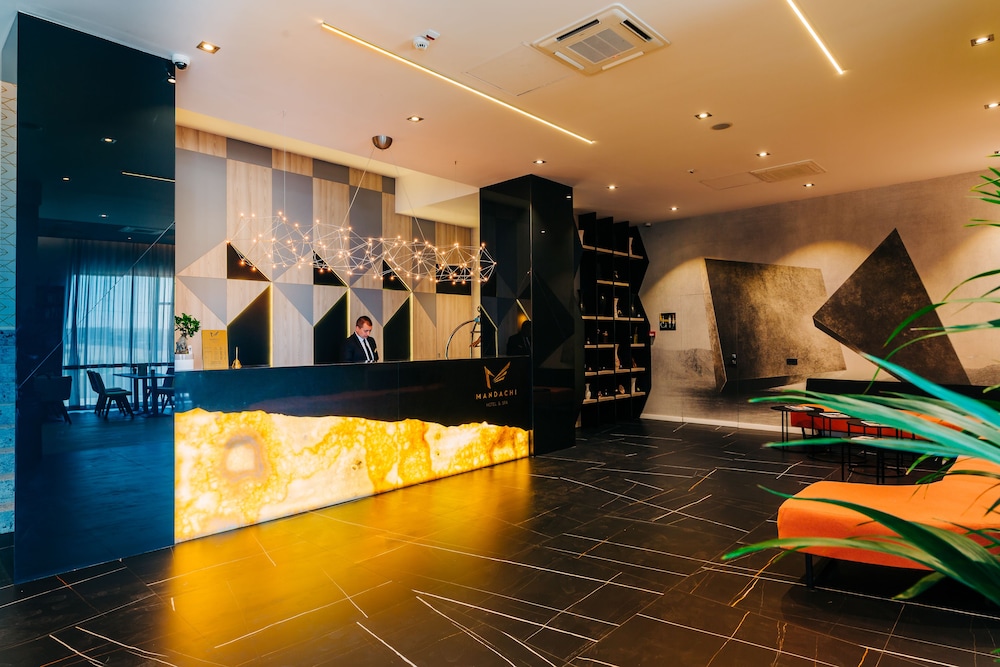 Lobby at Mandachi Hotel & Spa, SUCEAVA